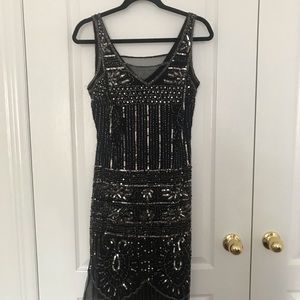 Flapper style beadwork dress